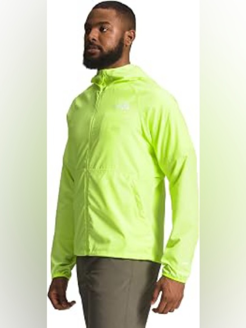 The North Face Men's Flyweight Hoodie 2.0 Windbreaker Windwall Jacket Yellow XL - Picture 8 of 16